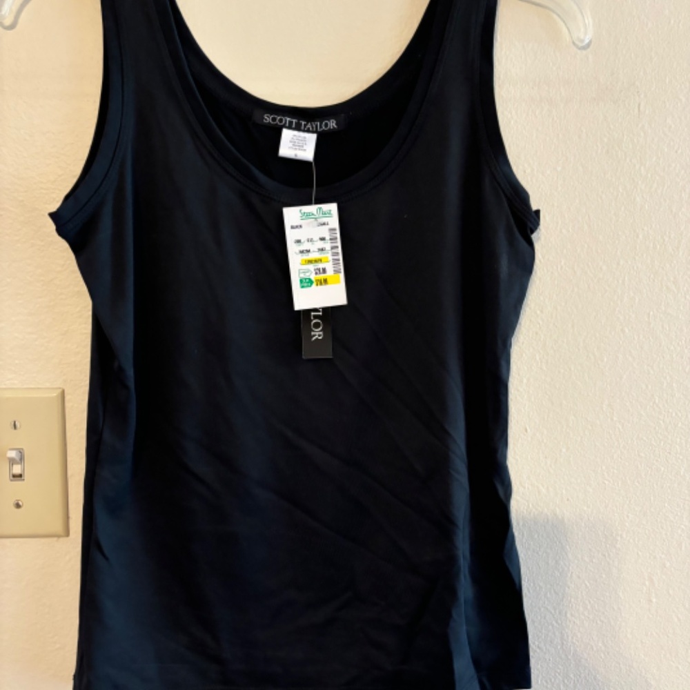 NWT . Scott Taylor Shell. Black Sm